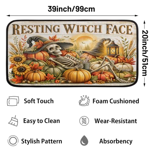 Autumn Kitchen Rug Non-Slip Indoor Carpet Absorbent Welcome Mat - color: B:b-14