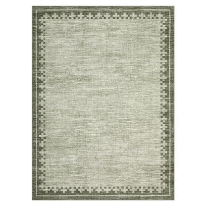 GarveeHome 2x3 Washable Kitchen Rug Low Pile Foldable Neutral Soft Doormat - color: Green, size: 2'x3' (Rectangular)