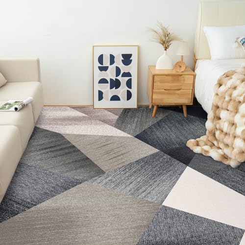 HOMFINE Washable Area Rug - Geometry Style Modern Rugs for Living Room, Bedroom, Machine Washable Rug Soft Non Slip Non Shedding Area Rug - Green, 8'x10' - color: Green, size: 8' x 10' (Rectangular)