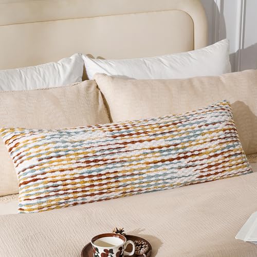 AmHoo Boho Chenille Pillow Cover,14 x 36-Inch Brown - color: Brown, size: 36" x 14" (Pack of 1)