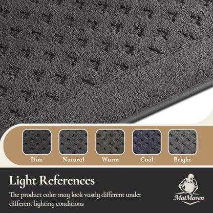 Dirt Trapper Door Mat 36"x 60", Non-Slip Entryway Rugs, Dark Grey - color: Dark Gray, size: 36" x 60"