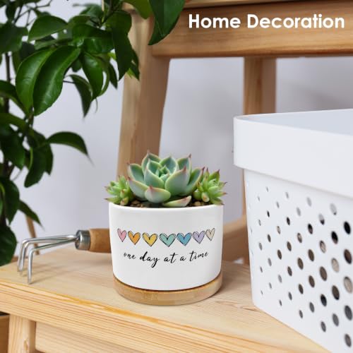 Inspirational Mental Health Gifts Plant Pots Planters - color: Style B