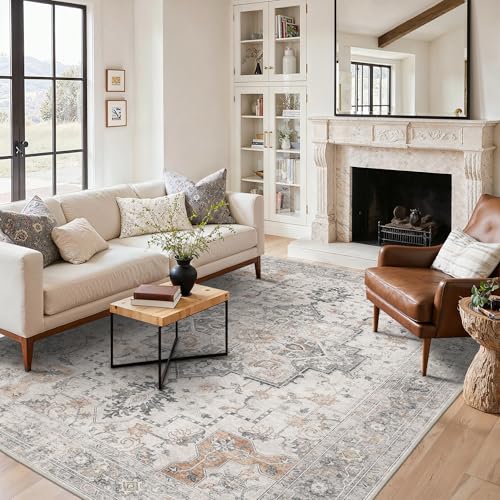 BESBLEE 6x9 Area Rug for Living Room,Washable Non Slip, Light Taupe Brown - color: Light Taupe Brown, size: 6' x 9' (Rectangular)