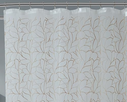 Warm Home Designs 72x72 Shower Curtain with Linen Embroidery. OLS Linen 72 - color: Linen
