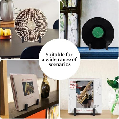 Vinyl Record Holder, 1 Pcs Metel Tabletop Record Display for Album Magazine