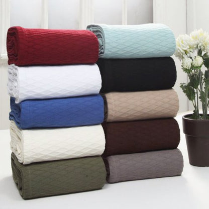 Superior Cotton Blanket, Lightweight, Breathable Bedding, Throw, Black - color: Black, size: Throw