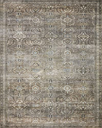 Loloi Layla Antique/Moss 7'-6" x 9'-6" Area Rug - color: Antique / Moss, size: 7'6" x 9'6" (Rectangular)
