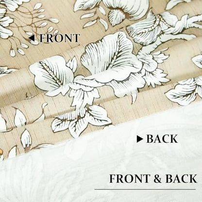 Leeva Farmhouse Floral Valance, Linen Textured Rod Pocket, 52 x 12, 1 Panel - color: M5, size: 52"W x 12"L (Pack of 1)