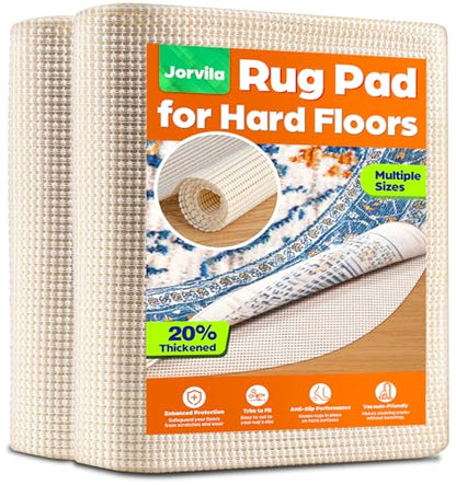 Jorvila Non-Slip Rug Pad Gripper Round 8 Ft - color: White, size: 8' (Round)