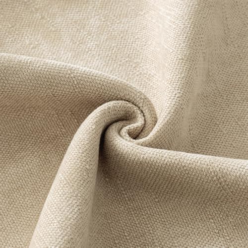 ANRODUO Euro Decorative Textured Pillow Covers 26x26 Inch Beige Pack of 2 - color: Beige, size: 26" x 26" (Pack of 2)
