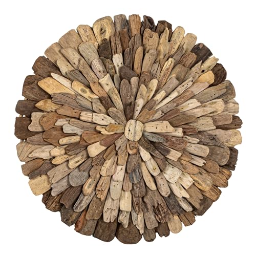 Creative Co-Op Round Driftwood Wall Décor