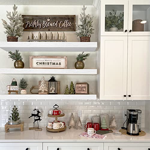 QEEIG Long Floating Shelves for Wall (White, Set of 2, 35.4") - color: C. White, size: 35.4"