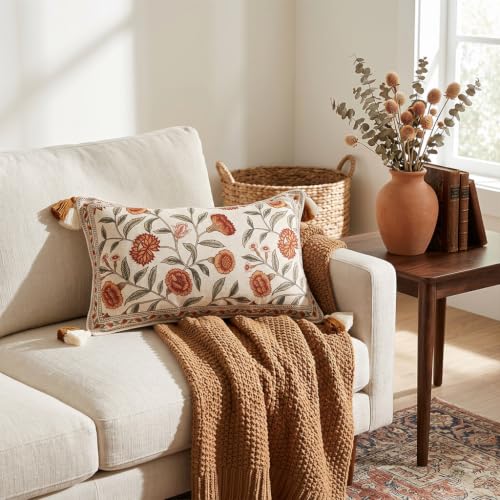 ISAENNE Designer French Rectangle Throw Pillow Cover,20"x12" - color: Albano a, size: 20" x 12" (Pack of 1)