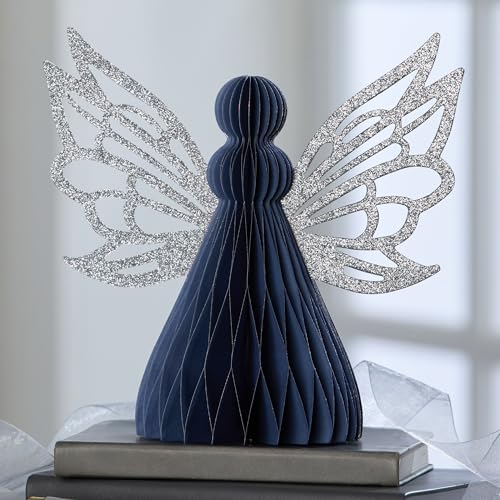 Your Heart's Content Honeycomb Paper Angel (Blue Angel) - color: Blue Angel