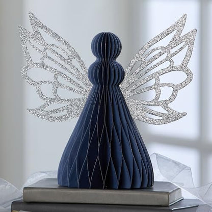 Your Heart's Content Honeycomb Paper Angel (Blue Angel) - color: Blue Angel