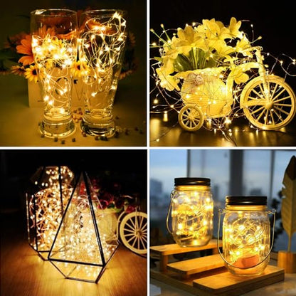 ZGWJ 50 Pack Warm White Fairy Lights, Mini String Lights - color: Warm White, size: 50P