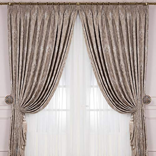 Lewondr Curtain Holdbacks, Set of 2, Copper - color: Copper