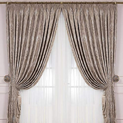 Lewondr Curtain Holdbacks, Set of 2, Copper - color: Copper