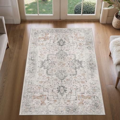 BESBLEE 3x5 Area Rug for Living Room,Washable Non Slip, Light Taupe Brown - color: Light Taupe Brown, size: 3' x 5' (Rectangular)