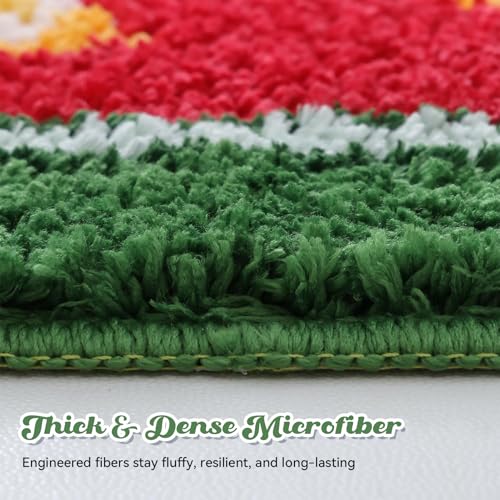 TRUEDAYS Sardine Bath Mat, Cute Bath Mat for Bathroom 20x30 Inch, Green - color: Green, size: 20x30 inches (Rectangular)