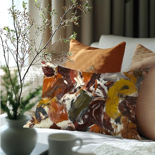 Mid Century Modern Abstract Throw Pillow Cover 12x20 Double-Sided - color: Abstract -13