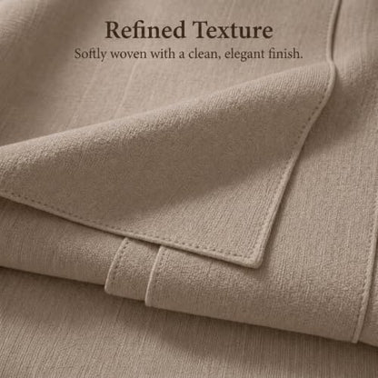 Solid Bed Runner Set,2 Pillow Covers,Taupe,70.9x19.7in - color: Taupe, size: Twin/Twin XL