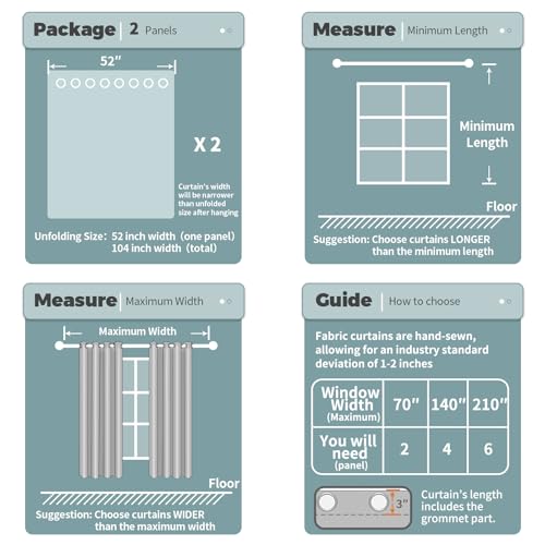 BGment Faux Linen White Curtains 63 Inch Length for Living Room - 2 Panels - color: Pure White, size: 52"W x 63"L (Pack of 2)