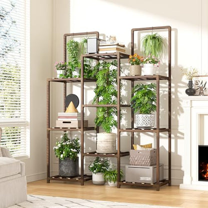 EnHomee 47.6" H Plant Stand, Indoor Outdoor Stand for Living Room Patio