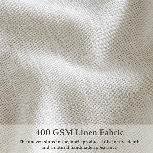 Short Beige White Linen Pinch Pleated Semi Sheer Curtains 63 Inch Long 50W - color: Beige White, size: 50"W x 63"L (Pack of 2)