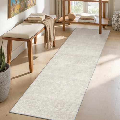 Valenrug 2x8 Runner Rug Non Slip, Washable Rug Runners for Hallways, Beige - color: 01-beige, size: 2' x 8' (Runner)