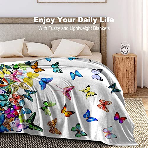 Butterfly Blanket Beautiful Butterfly Throw Blanket Ultra Soft Blankets Lightweight Cozy for Bed Couch Sofa 60"X50" - color: Butterfly 3, size: 60"x50"