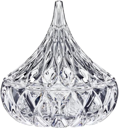 Godinger Hershey Candy Dish, Chocolate Dish, Crystal Decor (Clear) Living Room & Dining Room Décor medium (Pack of 6) - color: Clear crystal, size: Medium (Pack of 6)