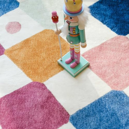 jinchan 3x5 Washable Playroom Rug Kids Room Nursery Classroom Rug Berries - color: Diamond Berries, size: 3' x 5' (Rectangular)