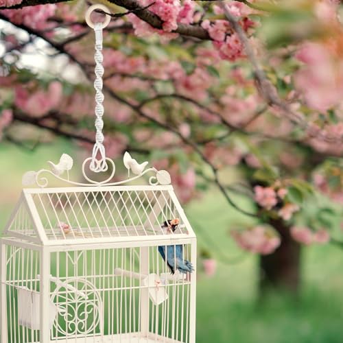 6 Pack Adjustable Macrame Plant Hanger Extenders Connectable Rope Hanging Plant Extender Handmade Woven Hanging Basket Extension with Wooden Ring for Indoor Outdoor Plant Pot Holder (Style 1, 6) - style: Style 1