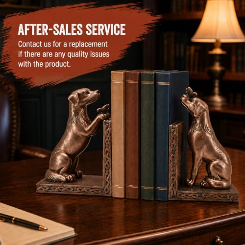 Dog Decorative Bookend for Shelves - Dog Book Ends