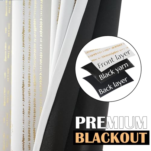 jinchan Striped Window Valance 16 Inch Modern Boho 1 Panel Gold on White - color: Boho| Gold on White, size: 52"W x 16"L (Pack of 1)