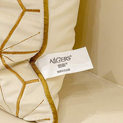 Avigers Throw Pillow Cover 20 x 20 Inch, White Gold, Velvet, Hidden Zipper - color: White, Gold, size: 20" x 20" (Pack of 1)