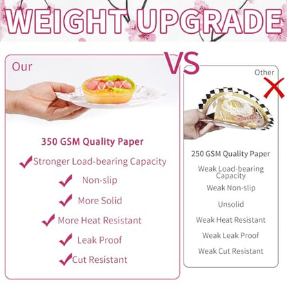 Grencian 96 PCS Cherry Blossom Party Supplies Cherry Decorations, Serves 24 - style: Cherry Blossom Kit