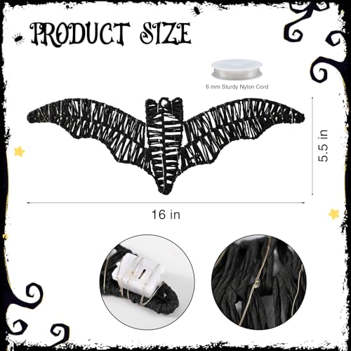 3 Pack Halloween Decorations Indoor Bat Wall Decor with Batteries Included