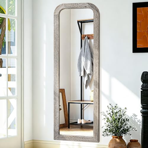 AAZZKANG Full Length Mirror Wooden Frame Large Wall Mirrors 47"x16" - color: Brown, size: 47"L x 16"W