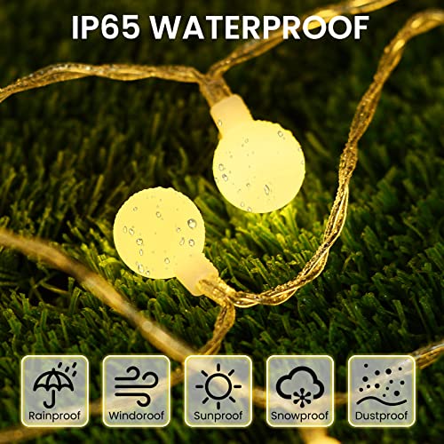 Dailyart Globe String Light, 40 Led 13FT Battery Operated String Lights, Waterproof Outdoor Indoor String Lights for Bedroom, Classroom Decor, Battery Operated Christmas Lights