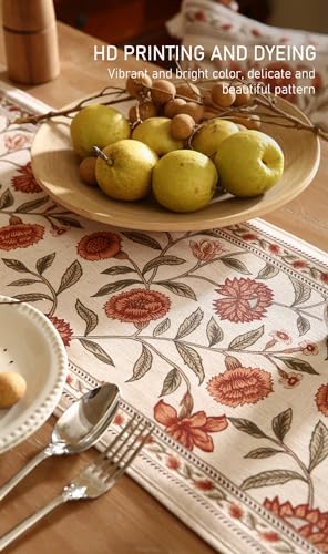 ISAENNE Designer French Linen Table Runner,71"x12"-Alvarado A - color: Alvarado a, size: 12X71 Inches