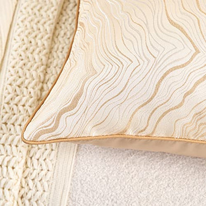 Avigers Throw Pillow Cover 20 x 20 Inch, Beige, Rayon Blend, Hidden Zipper - color: Beige, size: 20" x 20" (Pack of 1)