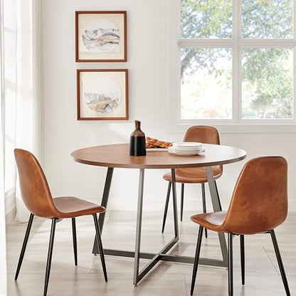 Milo Kande Carafe Modern Two Tone Tabletop Vase - Black and Walnut - Large or Small (Small)
