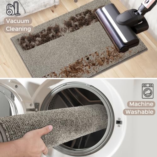 Area Rug 48" x 72", Kitchen Rug, Runner Rug (Roll Packing) - color: Beige, size: 48" X 72" (rectangular)