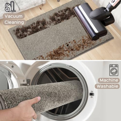 Area Rug 48" x 72", Kitchen Rug, Runner Rug (Roll Packing) - color: Beige, size: 48" X 72" (rectangular)
