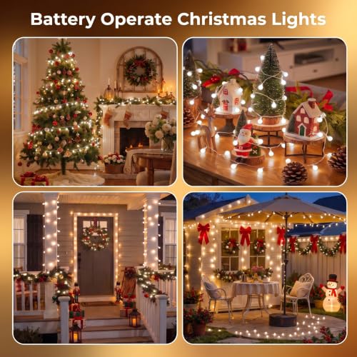 Minetom Battery Operated String Lights, 21FT 60 LED Classroom Lights - color: Pure White, size: 1 Pack