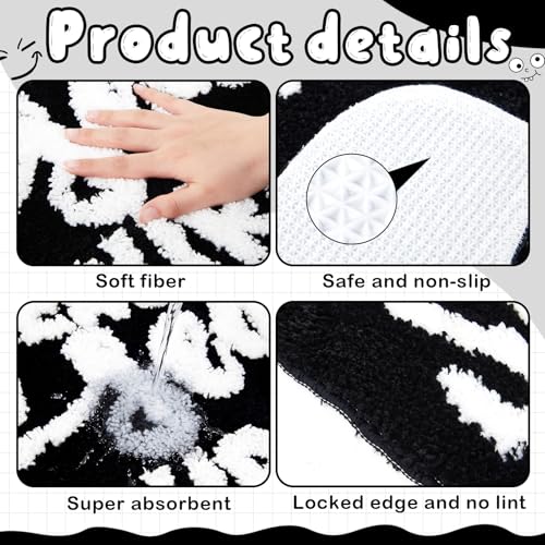 Drydiet U Shaped Toilet Rug Washable Cute Bath Mat 24x20,Frog - style: Please Seat Yourself
