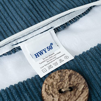 HWY 50 Blue Chenille Throw Pillow Covers 22x22 Inch Buttons Pack of 2 - color: Blue, size: 22" x 22" (Pack of 2)