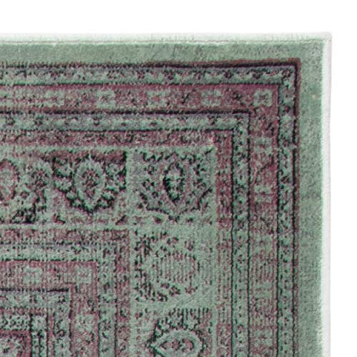 SAFAVIEH Vintage Collection Runner Rug - 2'2" x 6', Mouse, Oriental Distressed Viscose Design, Ideal for High Traffic Areas in Living Room, Bedroom (VTG127-3110)